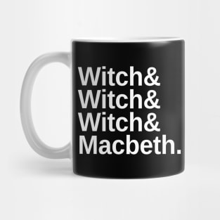 Shakespeare Macbeth Funny Character List Mug